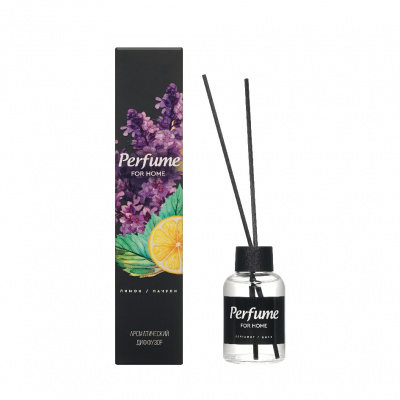 Большое фото товара - Ароматический диффузор Perfume for home" Лимон и пачули"50 мл, 3146277. Вариант №1