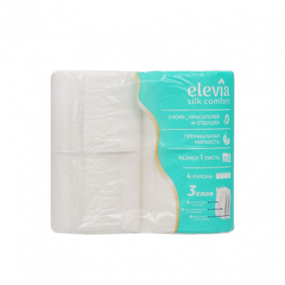 Большое фото товара - Туалетная бумага elevia 3сл soft white 4 шт, 3146381. Вариант №3