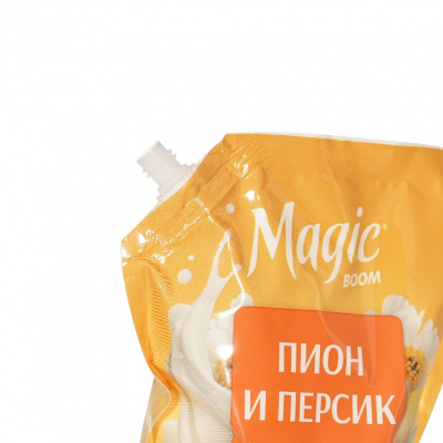 Большое фото товара - MAGIC BOOM Крем-мыло жидкое пион и персик (дой-пак) 1 л, 3155265. Вариант №3
